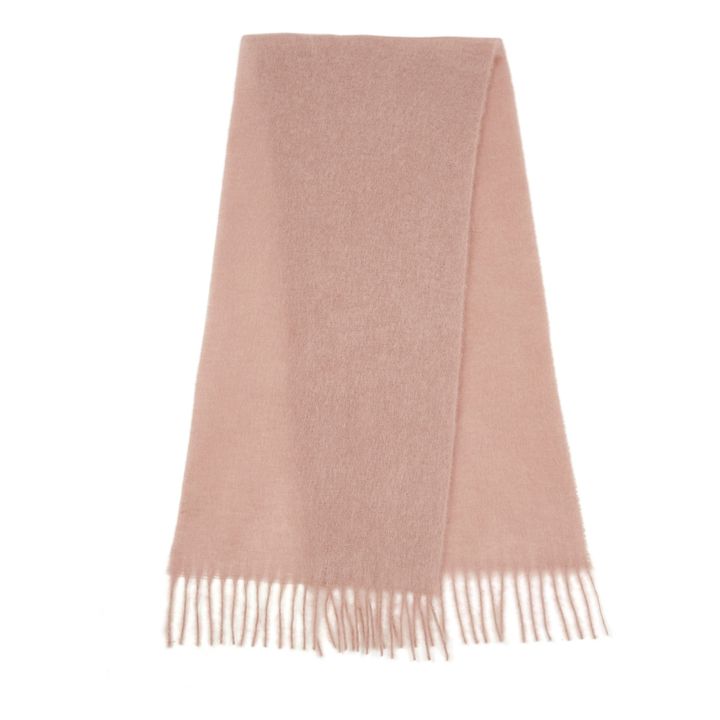 Mohair Wool Scarf | Pale pink- Product image n°1