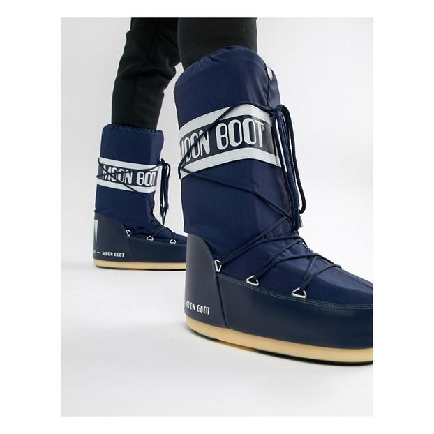 moon boot nylon blue