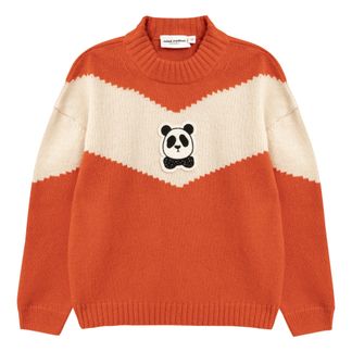 Mini Rodini Pullover Panda Wolle und Bio-Baumwolle-listing