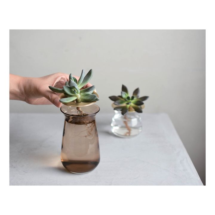 Luna Glass Vase | Brown- Product image n°2