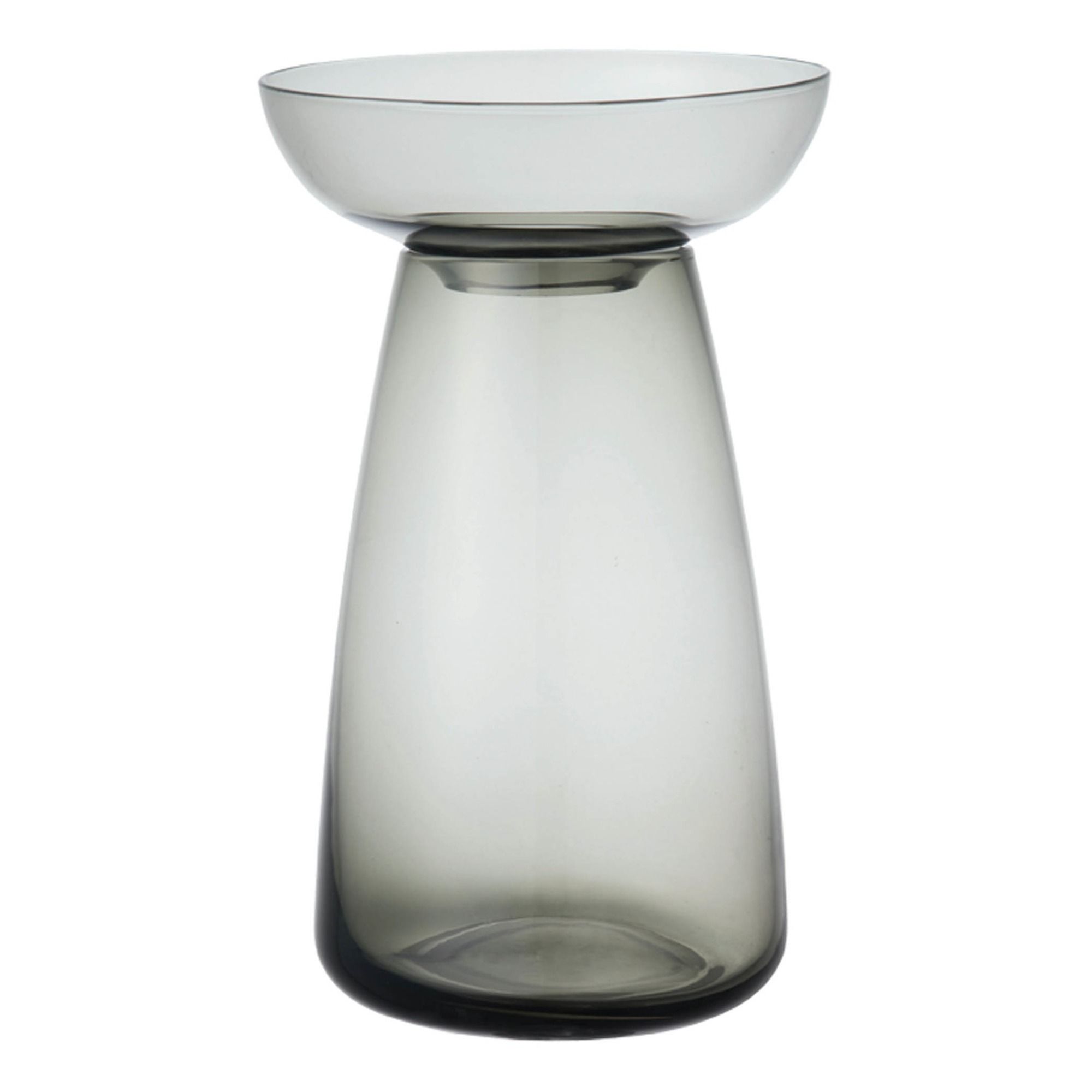 Kinto - Vase en verre Aquaculture - Gris