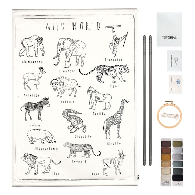 Animals DIY Poster Embroidery Kit