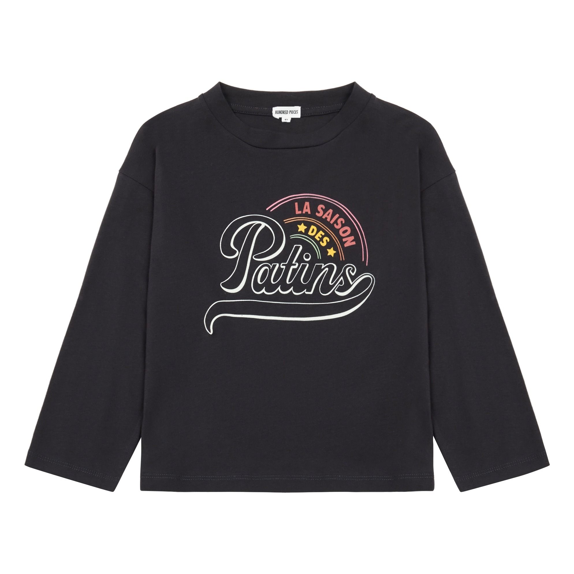 Hundred Pieces - T-Shirt Saison des Patins - Fille - Réglisse