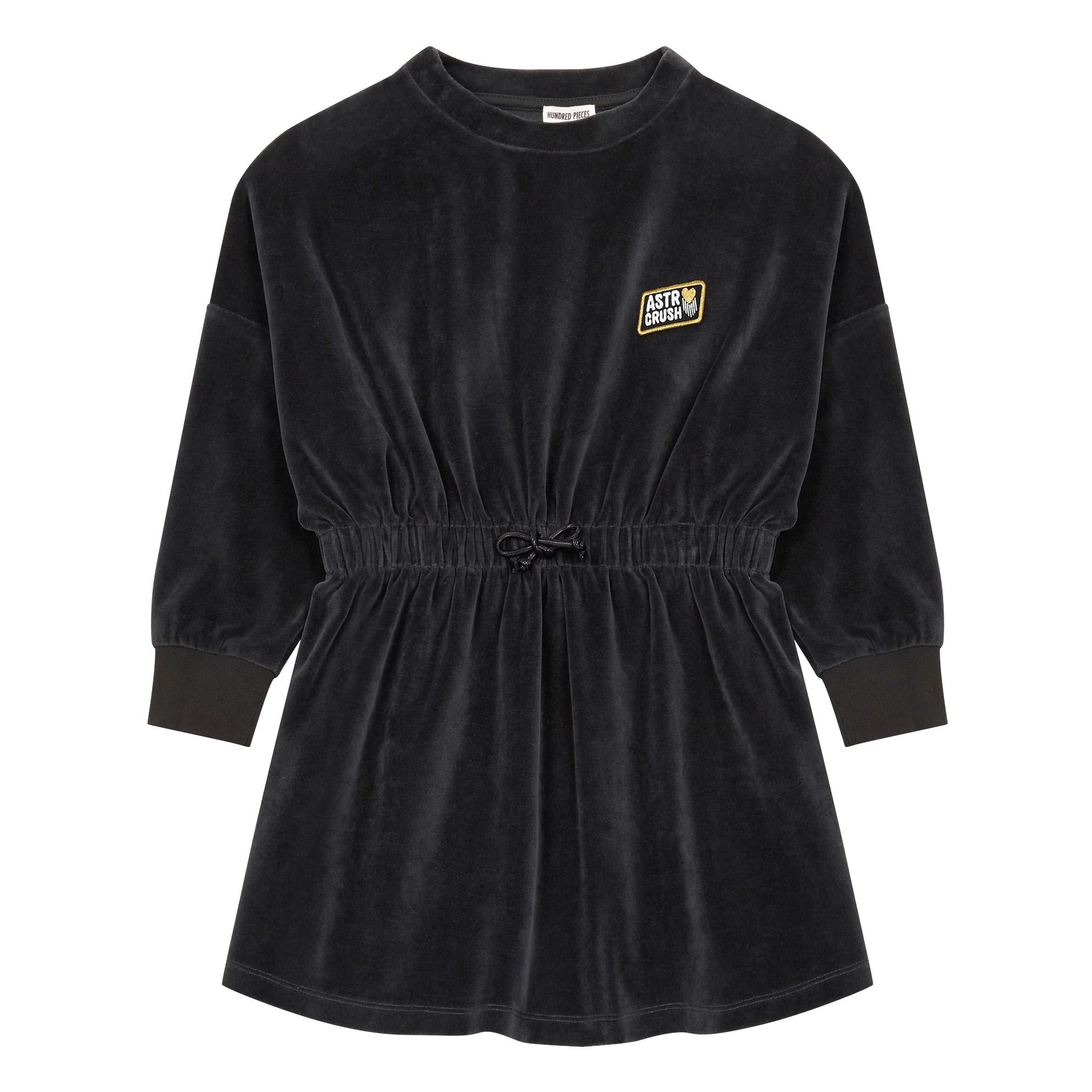 Hundred Pieces - Robe Velours Astro - Fille - Réglisse