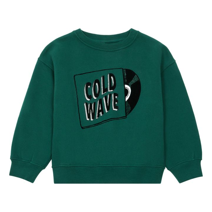 Sweatshirt Cold Wave | Chromgrün- Produktbild Nr. 0