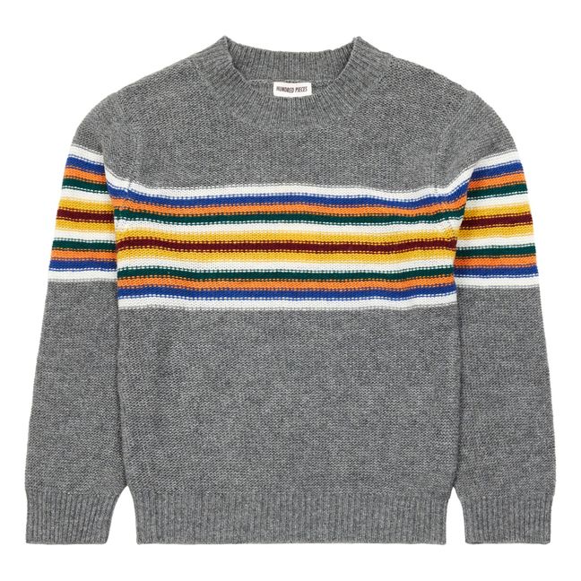 grey embroidered jumper