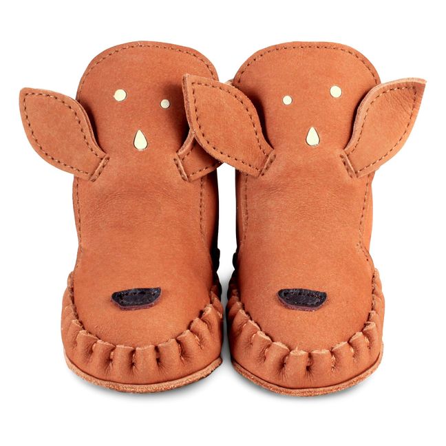 Pantofole imbottite Biche Kapi Camel