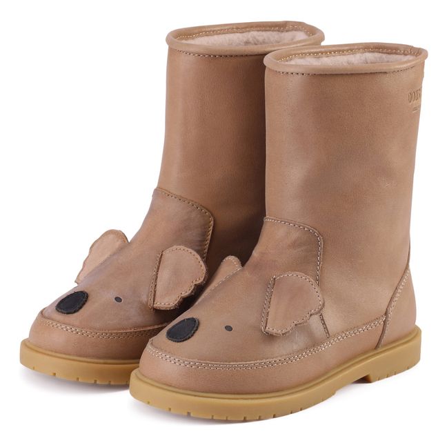 Koala Wadudu Furry Boots | Beige