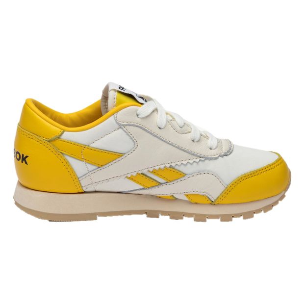 reebok yellow classic nylon trainers