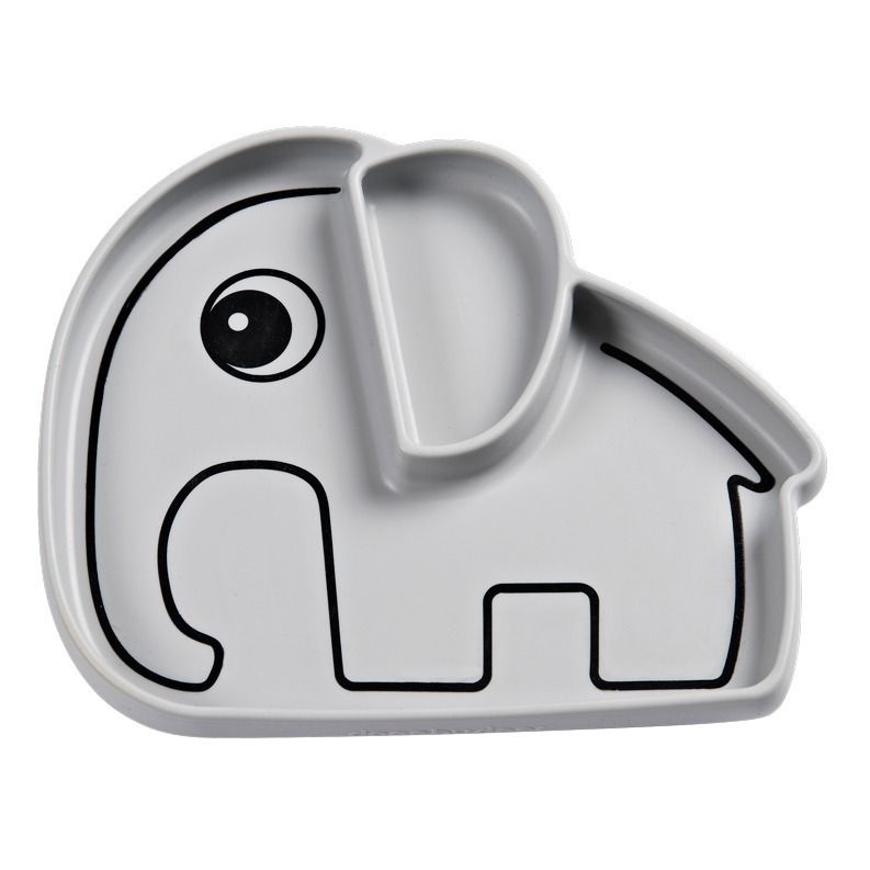 Done by deer - Assiette en silicone Elphee - Gris