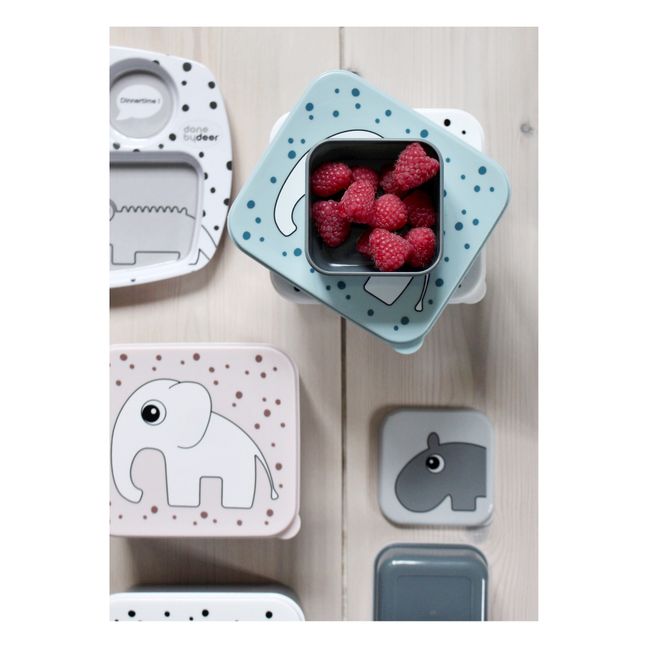 Cajitas de merienda - Set de 3 | Gris