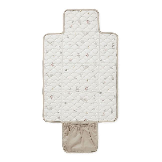 Reise-Wickelauflage aus Bio-Baumwolle | Beige
