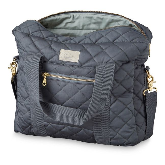 Wickeltasche aus Bio-Baumwolle | Kohle