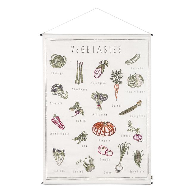 Poster brodé Légumes