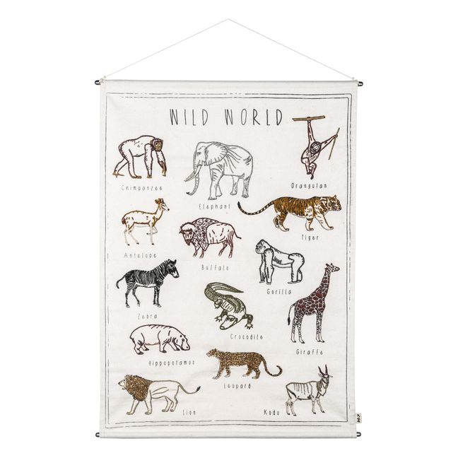Animal Embroidered Poster