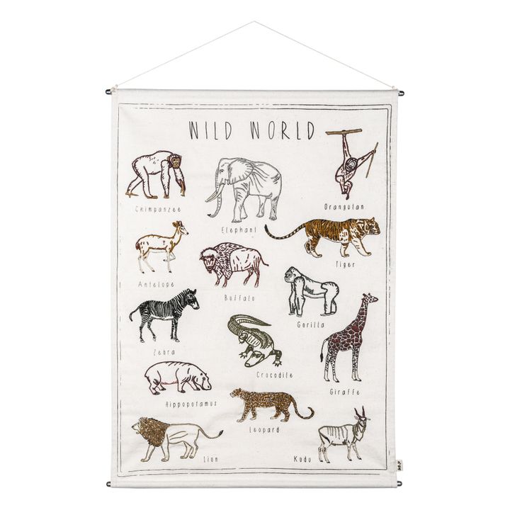 Numero 74 - Animal Embroidered Poster | Smallable