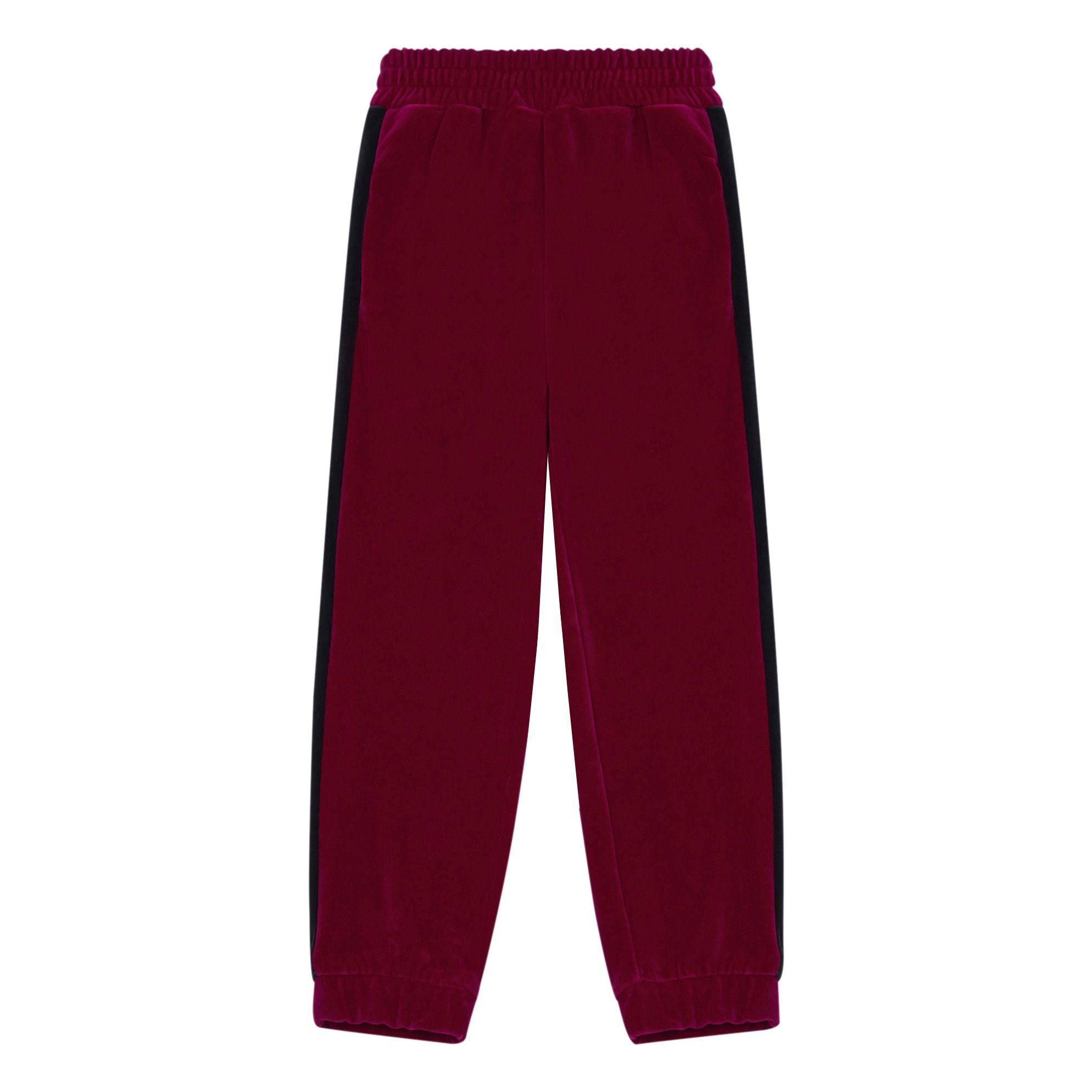 red jogging bottoms