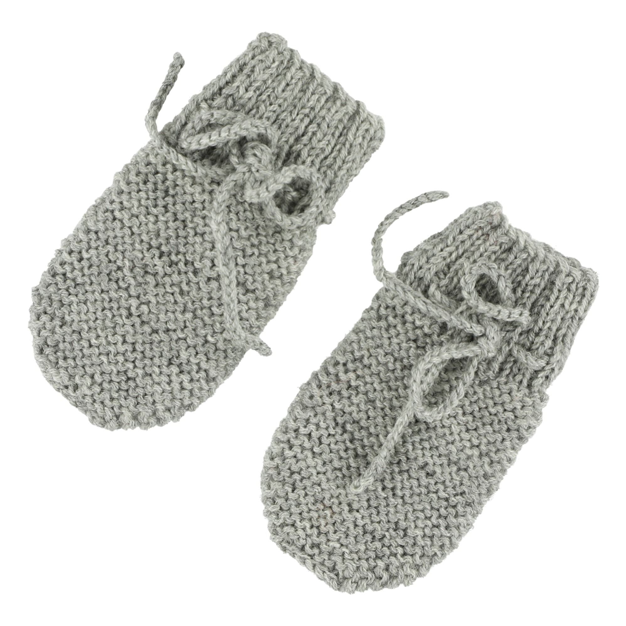 Aymara - Moufles NÅ“ud Kiko - Fille - Gris chiné