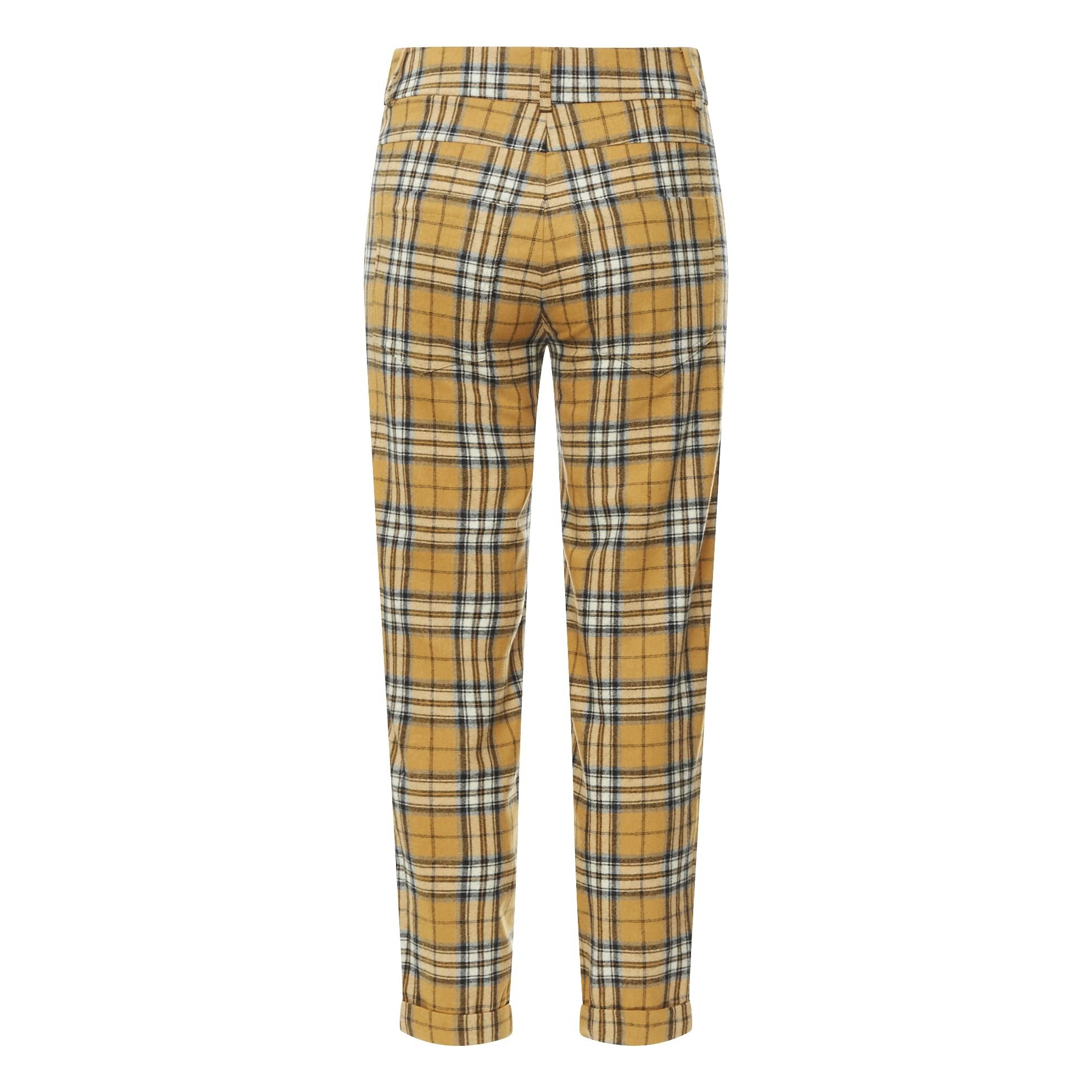 Pantalone a quadri Jarvis Giallo senape Margaux Lonnberg Moda Adulto