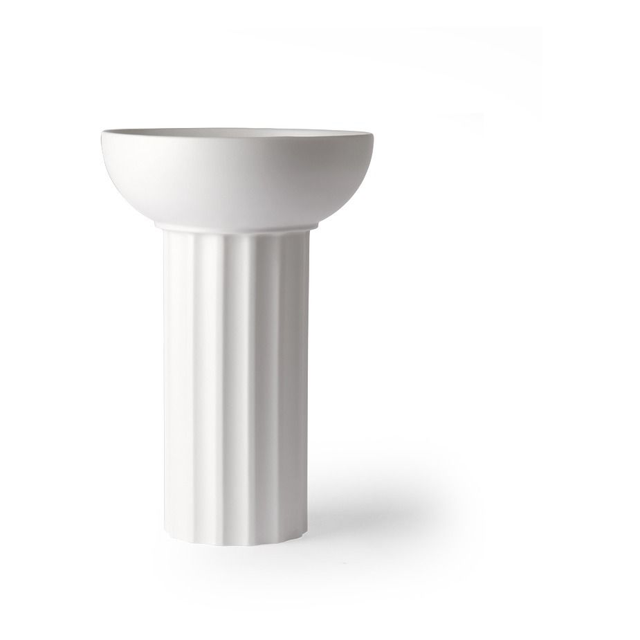 HKliving - Vase en céramique Greek A - Blanc