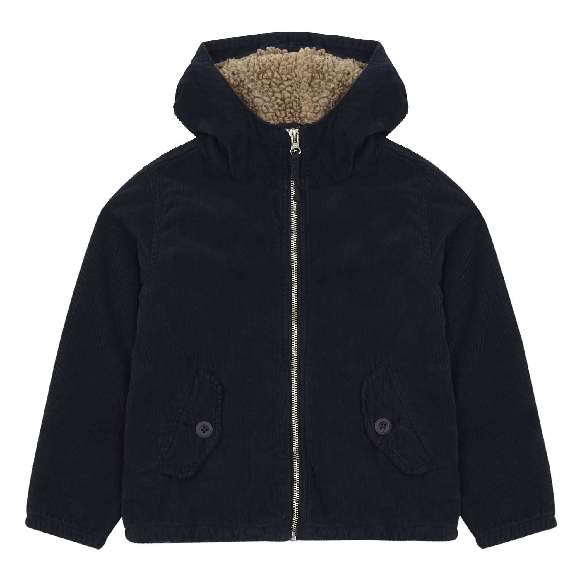 Donnie Velvet Sherpa Jacket Midnight blue Hartford Fashion Teen