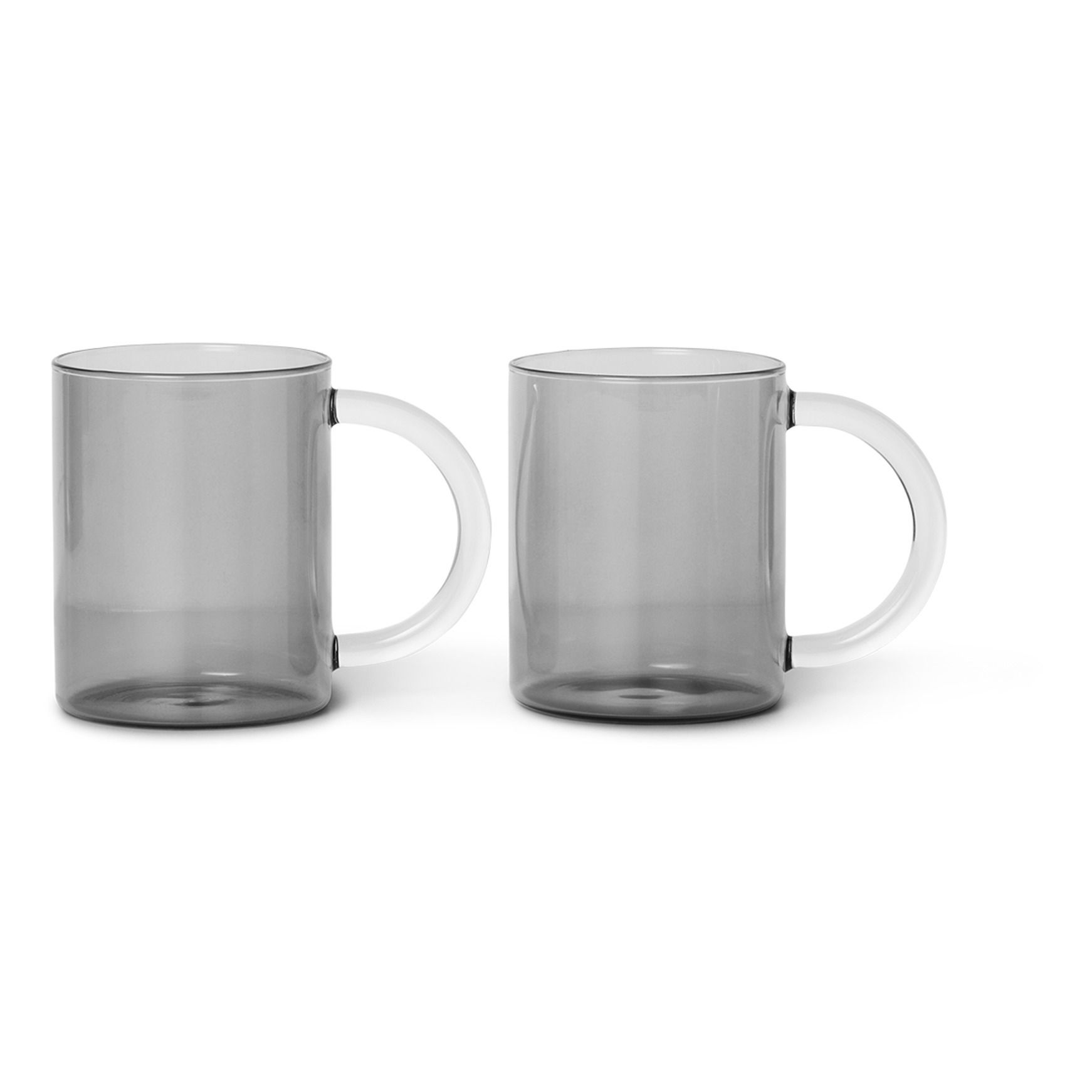Ferm Living - Tasses en verre Still - Set de 2 - Gris