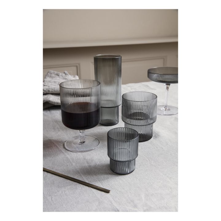Vasos de vino Ripple - Set de 2 | Gris- Imagen del producto n°2