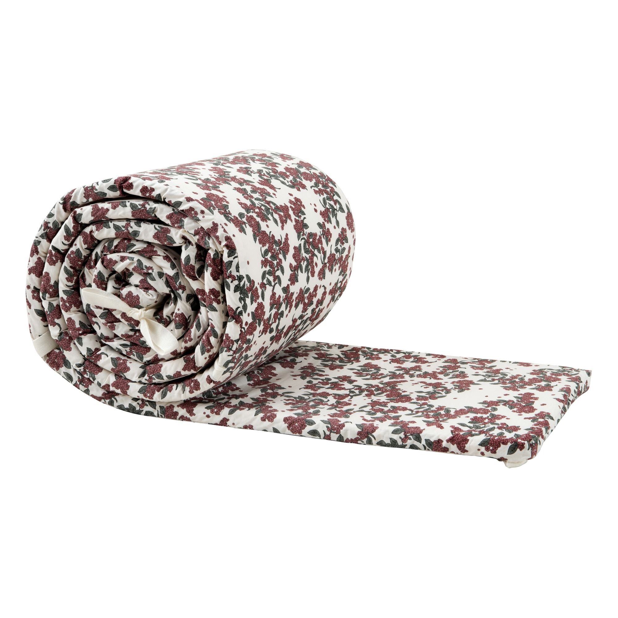 garbo&friends - Tour de lit en percale de coton Cherrie Blossom - Vert