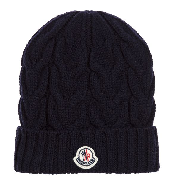 moncler black beanie hat low price 