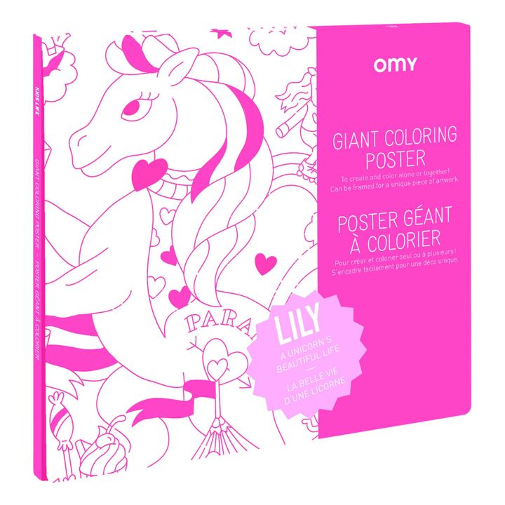 Lily Colour In Poster | Pink- Product image n°0