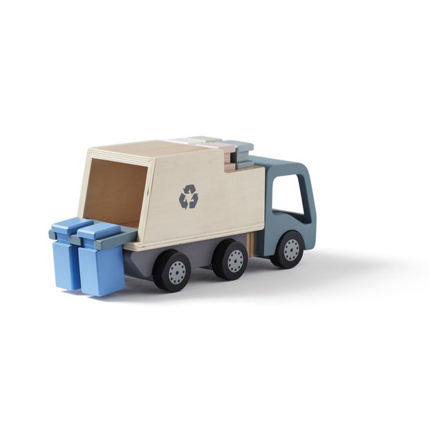 Camion della spazzatura in legno