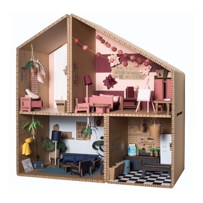 Cardboard Kitchenette | Pink