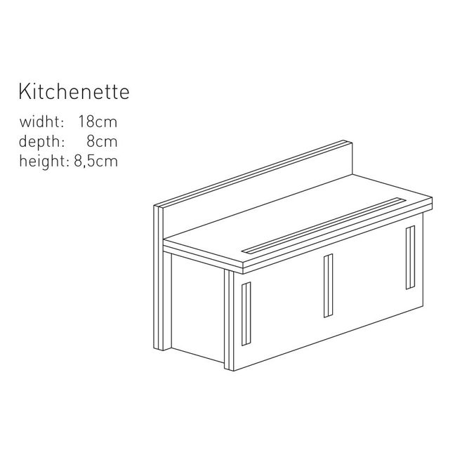 Cardboard Kitchenette | Pink