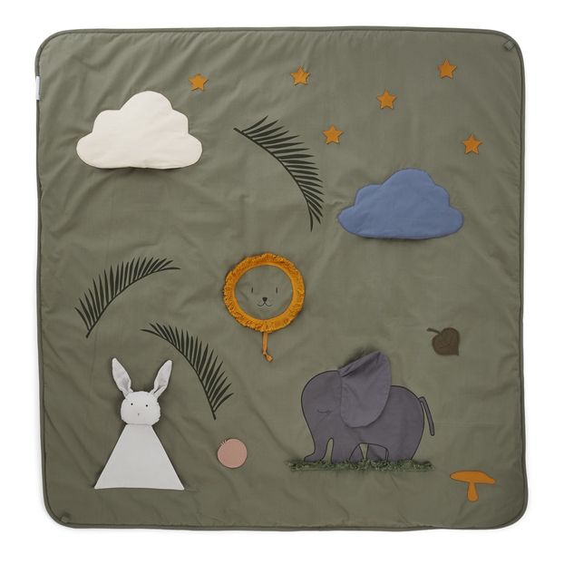 Tapis D Eveil Glenn En Coton Bio Vert Liewood Design Bebe