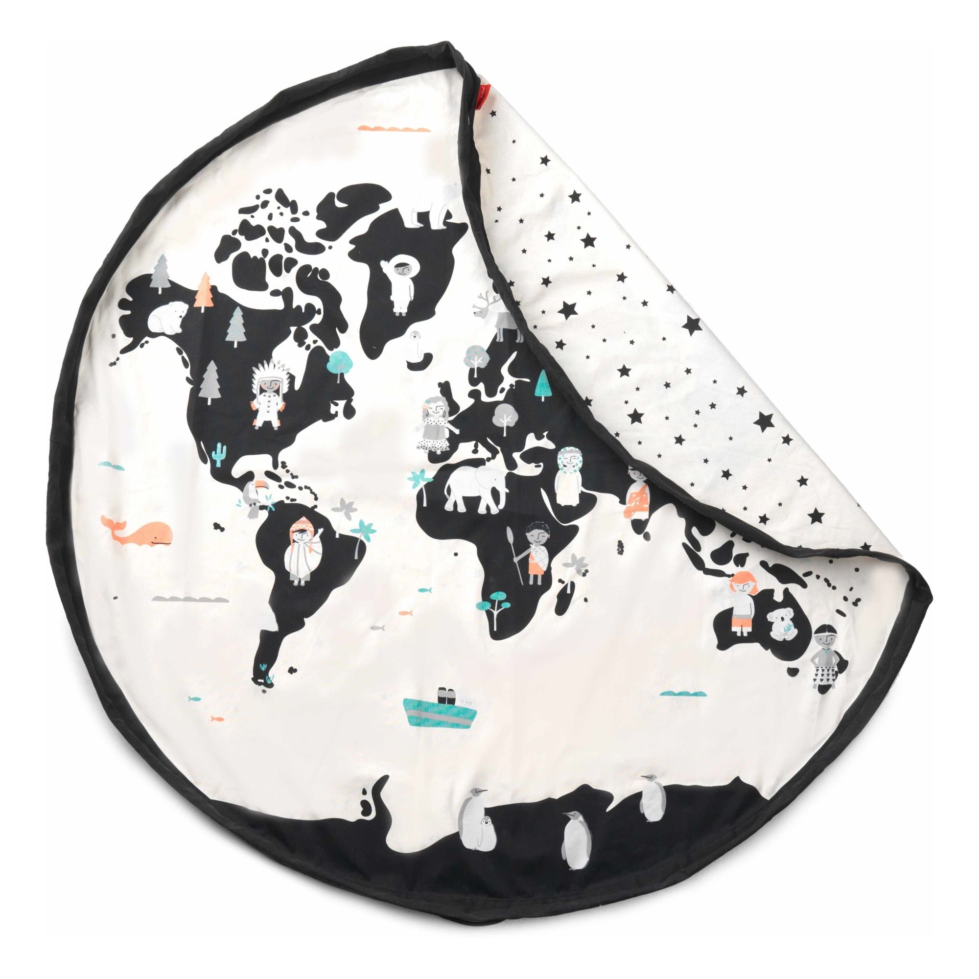 World Map Play Mat Bag White- Product image n°2