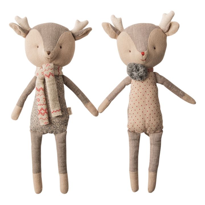 Doudou Renne d'hiver Fille | Beige- Image produit n°2