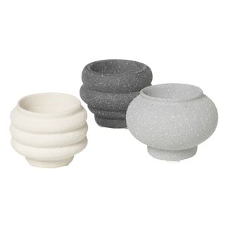 Broste Copenhagen Ceramic Candle Holders - Set of 3-listing