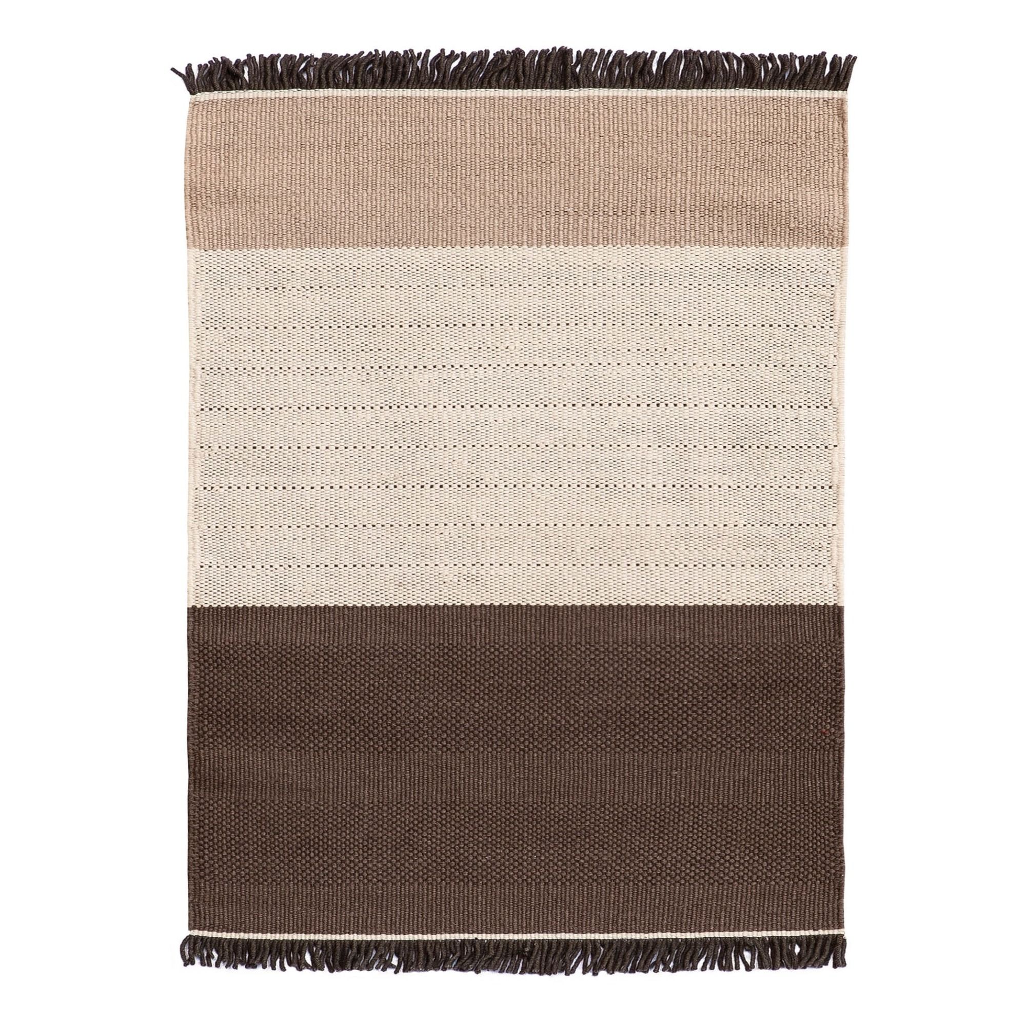 Nanimarquina - Tapis Tres Stripes, Nani Marquina & Elisa Padron - Chocolat