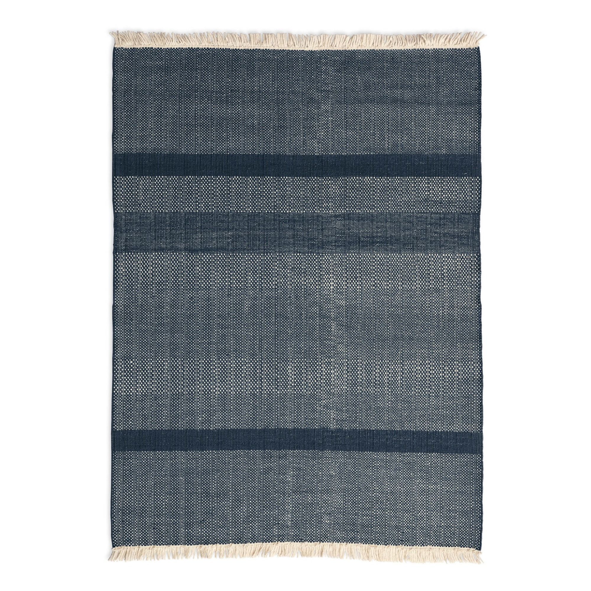 Nanimarquina - Tapis Tres Texture, Elisa Padron - Bleu