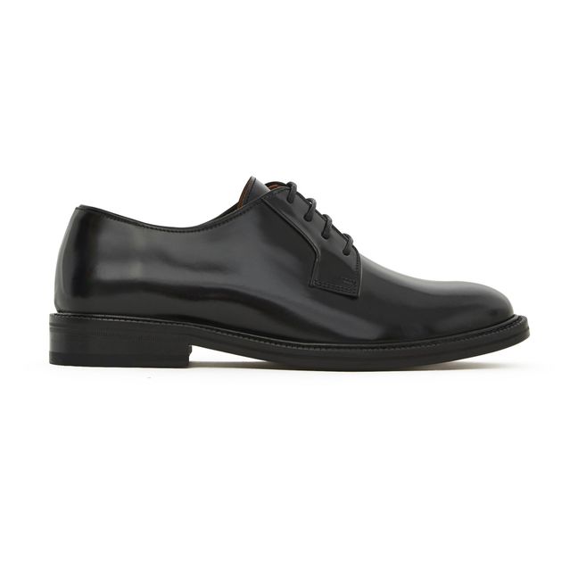 Polido 7336 Leather Derby Shoes | Black