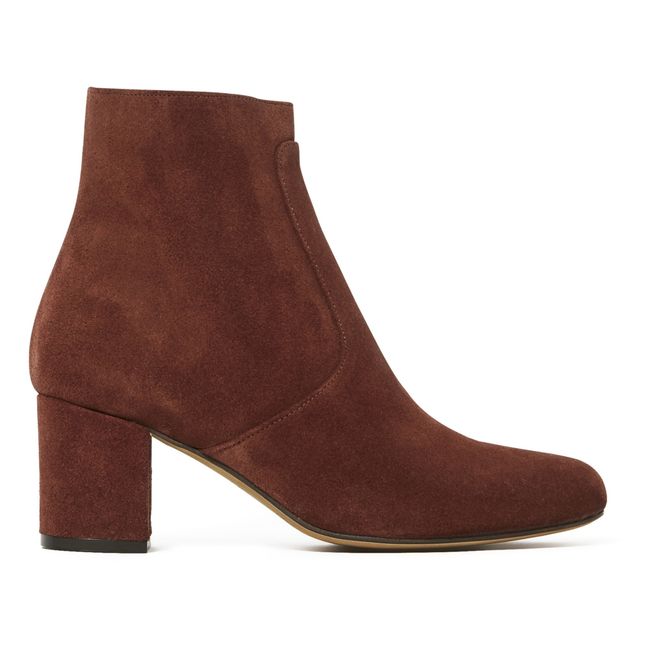 Michelle Suede Boots | Brick red