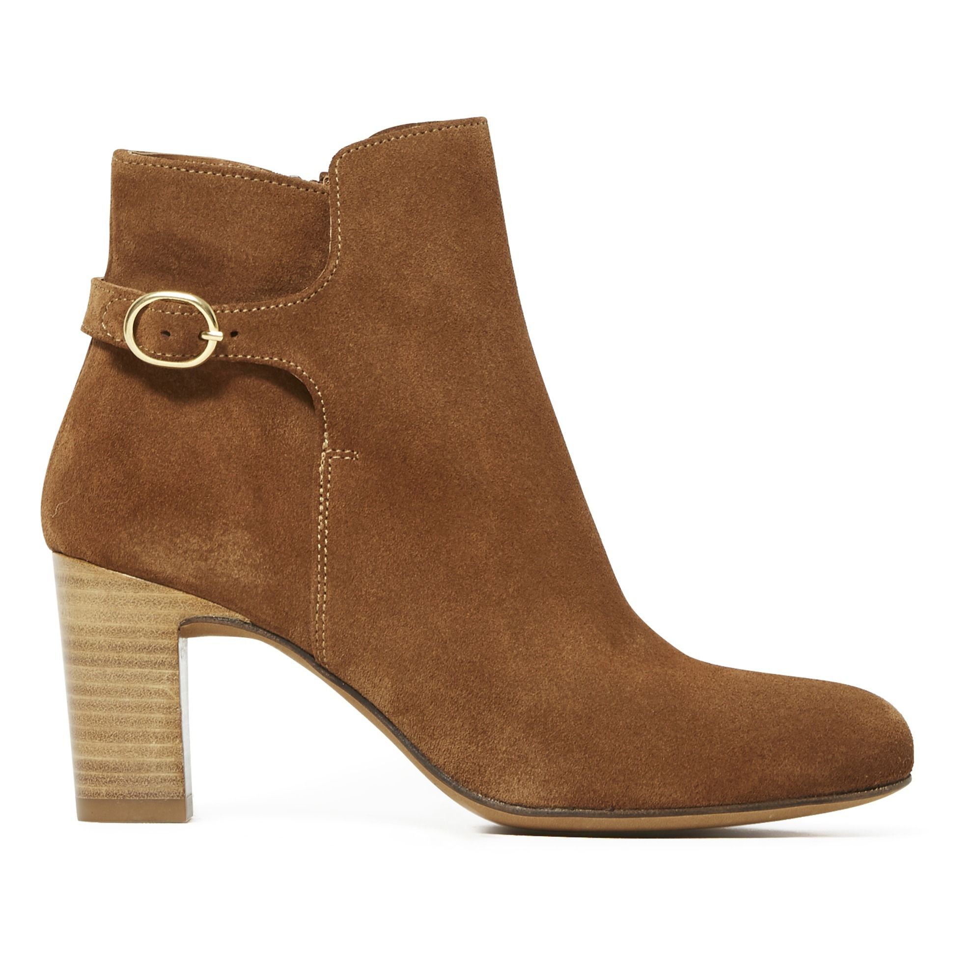 Anthology Paris - Boots Daim Gedeon - Femme - Cognac