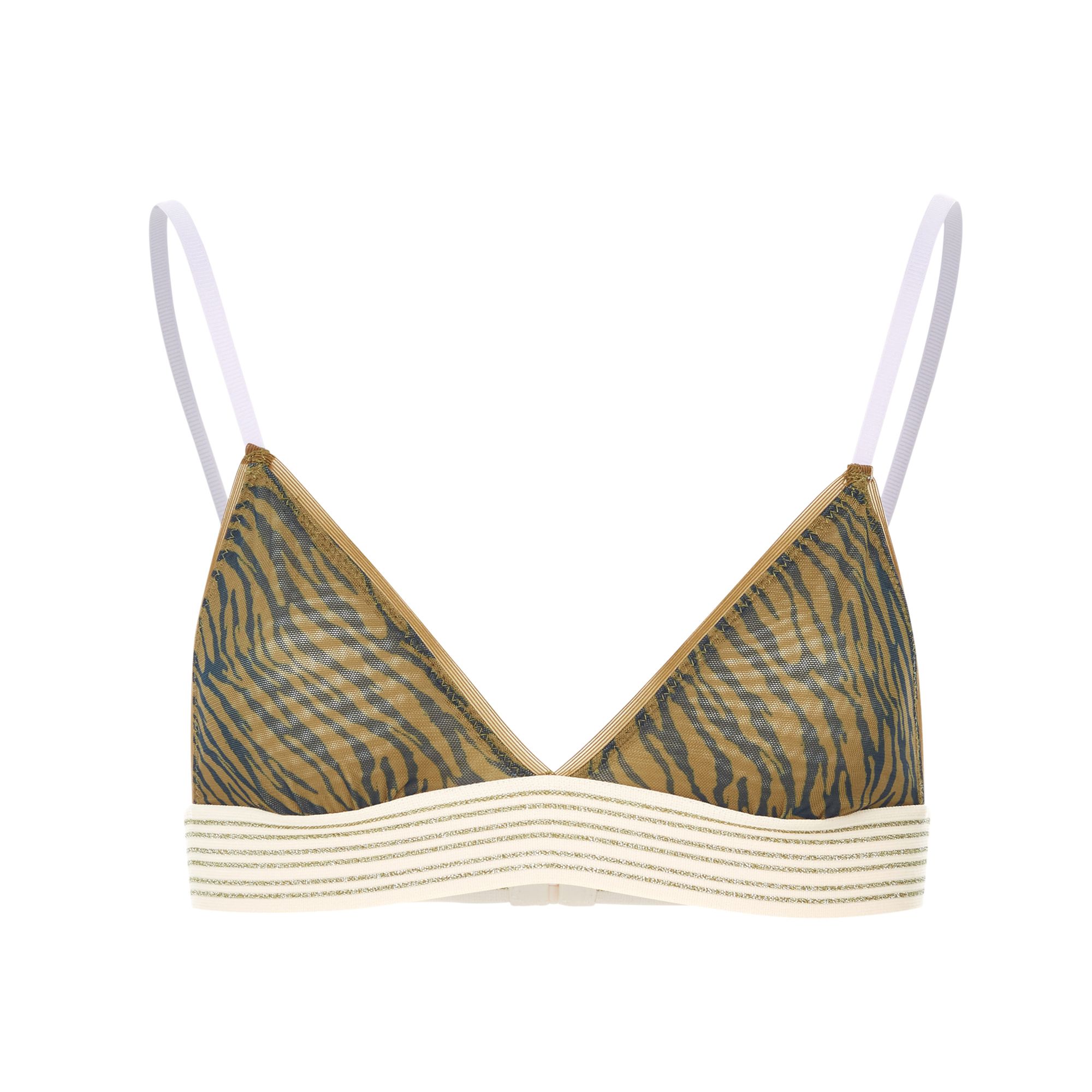 Becksondergaard - Soutien-gorge Tallina Zebra - Femme - Vert kaki