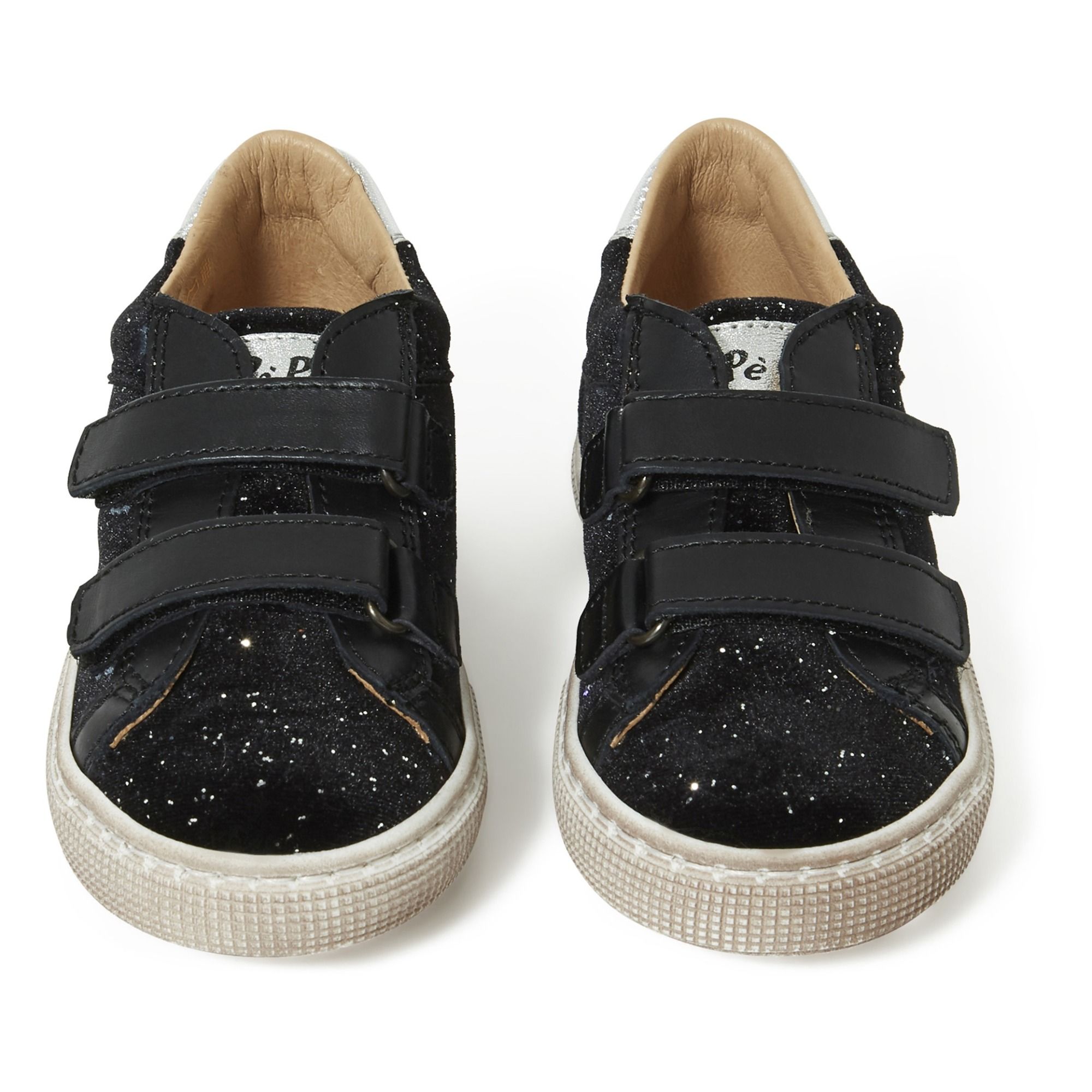 Velvet Trainers Black Pèpè Shoes Teen , Children