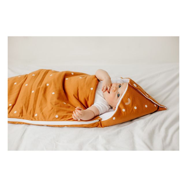 Babyschlafsack erweiterbar Kamelbraun