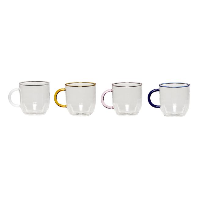 Glass Mugs - Set of 4