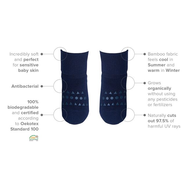 Calze Antiscivolo Cotone | Blu marino