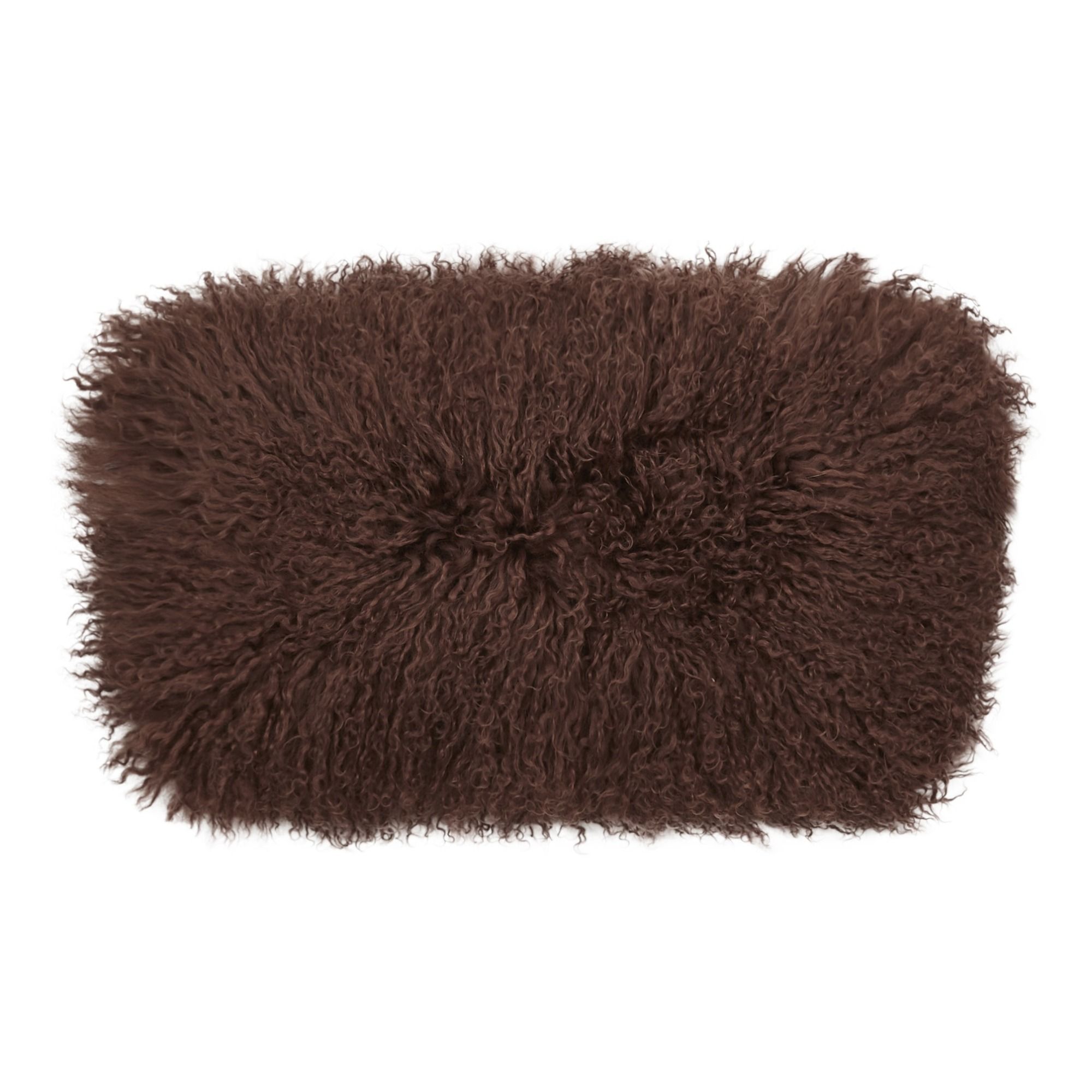 Maison de vacances - Coussin basic en peau de chèvre du Tibet - Muscade