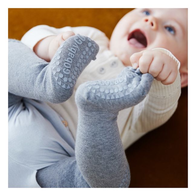Tights With Non-Slip Knees and Feet | Grey
