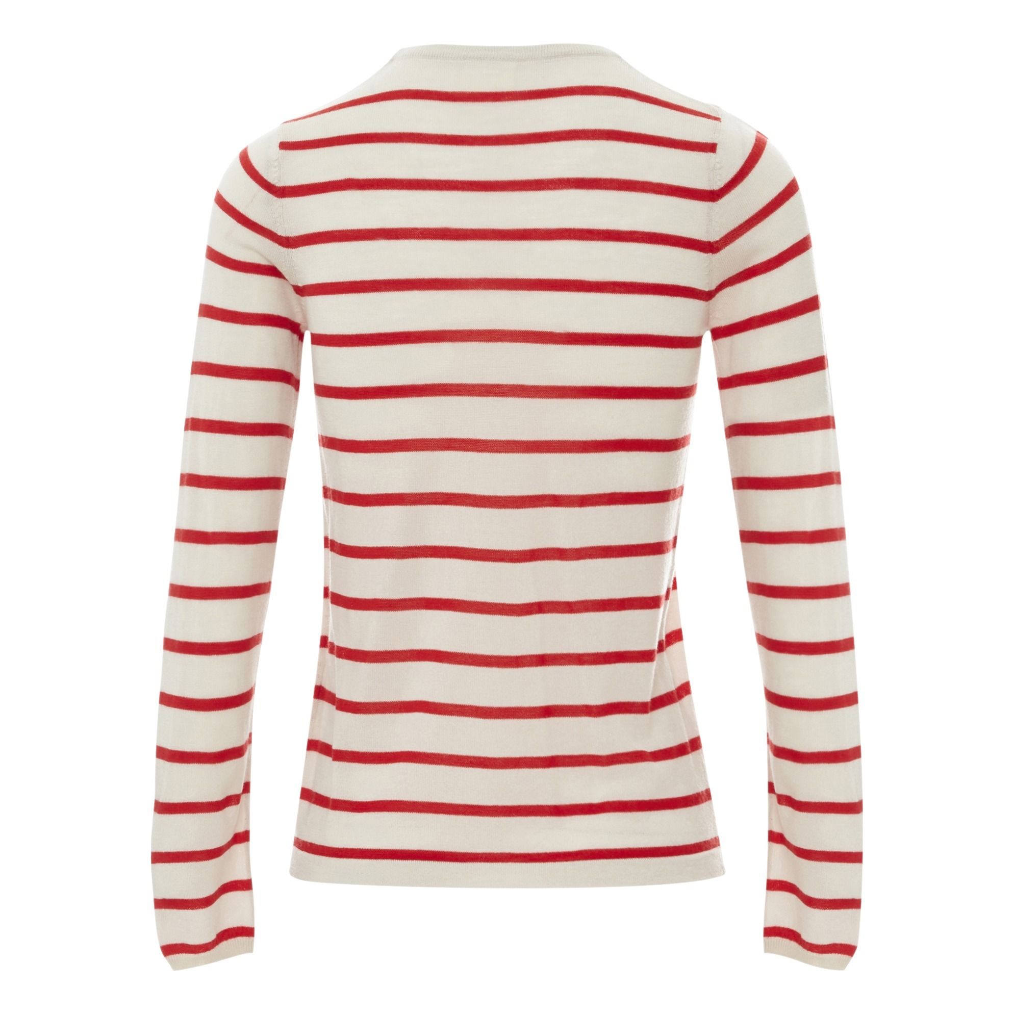 red white striped jumper